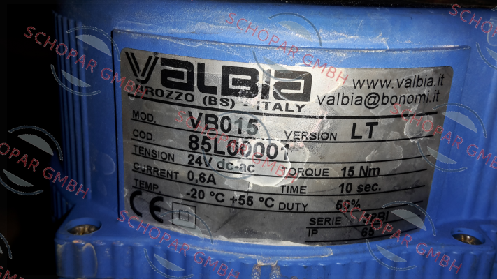 Valbia-85L00001 /  Type VB15 price