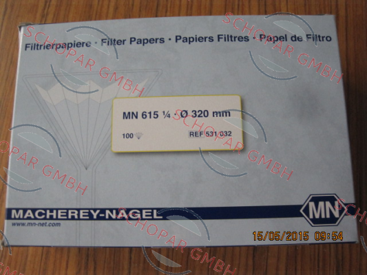 Macherey Nagel-531032 ( Filter Papers Folded MN 615 1/4), (1 pack = 100 pcs) price