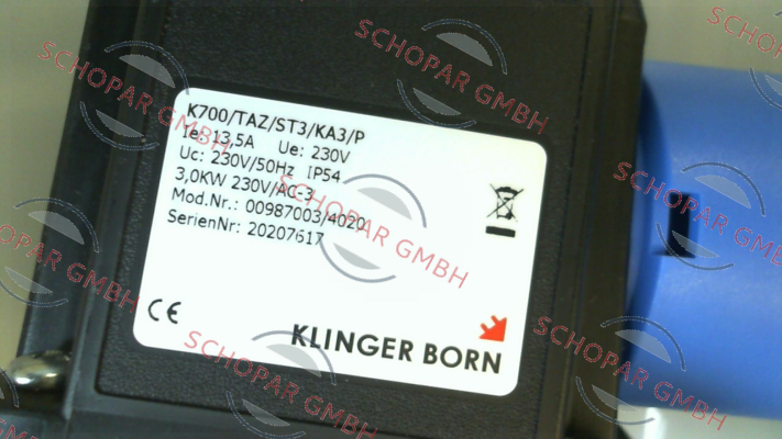 Klinger Born-0098.7003 / K700/TAZ/ST3/KA3/P/Therm price