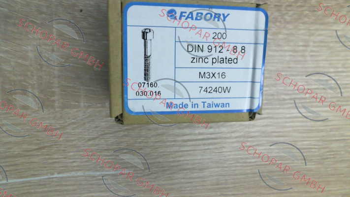 Fabory-07160.030.016 (pack x200) price