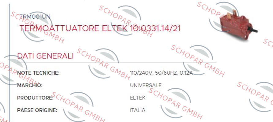 Eltek-10.0331.14/21 price