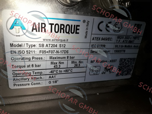Air Torque-SC00060-6UF05F0711AZN price