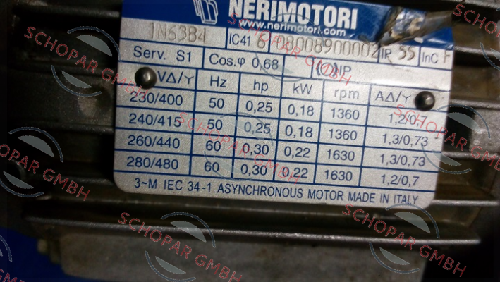 Neri Motori-IN63B4  08008900002 price