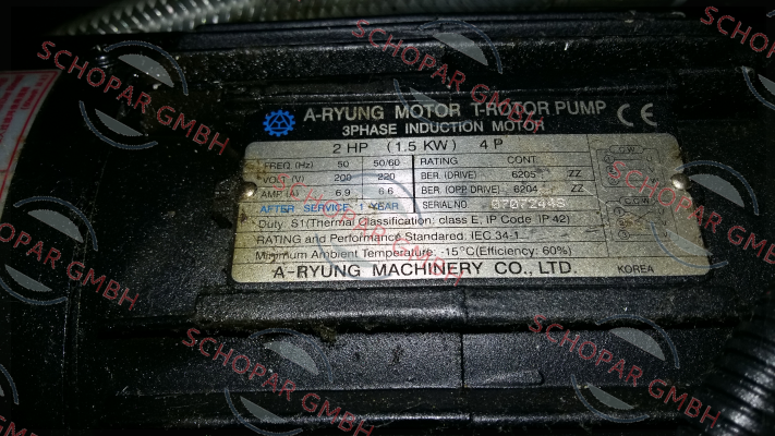 A-Ryung-2 HP (1.5KW) 4P price