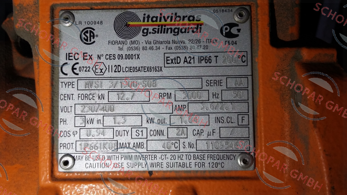 Italvibras-MVSI 3/1300-S08 price