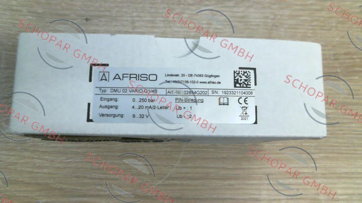 Afriso-DMU 02 Vario 0/250bar G1/4B G2O2 (32854G2O2) price