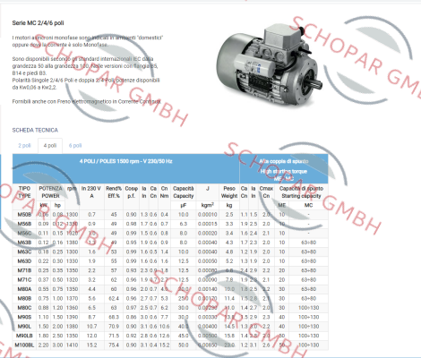 Neri Motori-MC71C price