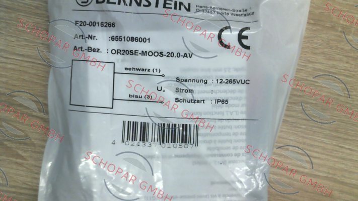 Bernstein-6551086001 / OR20SE-MOOS-20.0-AV price