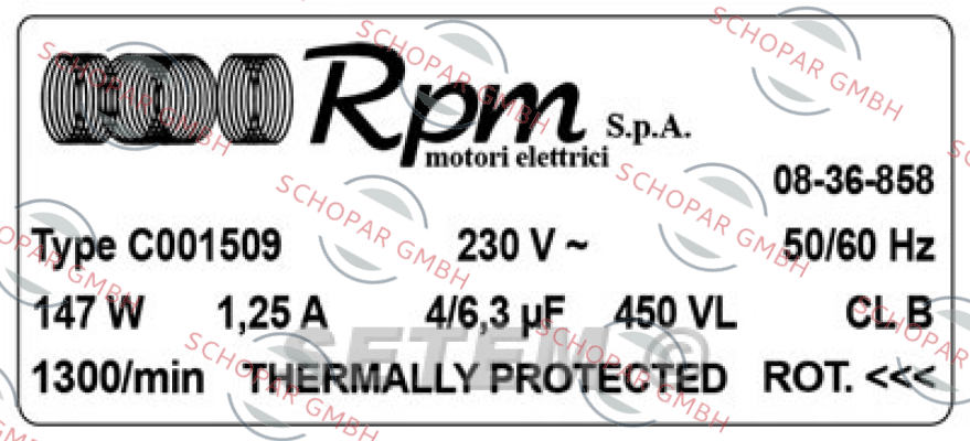 RPM - Motori elettrici-C001509 price