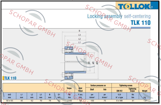 Tollok-T110050X065 price
