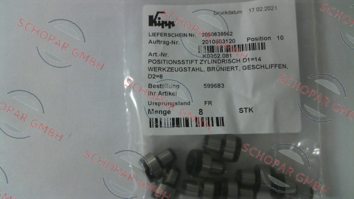 Norelem-03120-081 / K0352.081 price