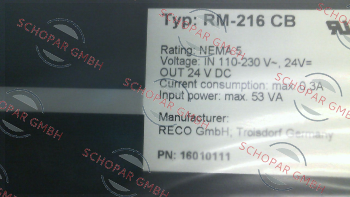 Reco-RM-216 CB.11 UL (16010111) price