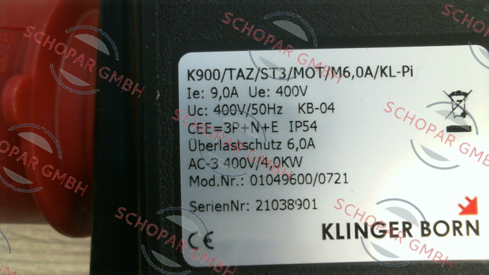 Klinger Born-K900/TAZ/ST3/Mot/M6,0A/KL-Pi/Phw (0104.9600) price