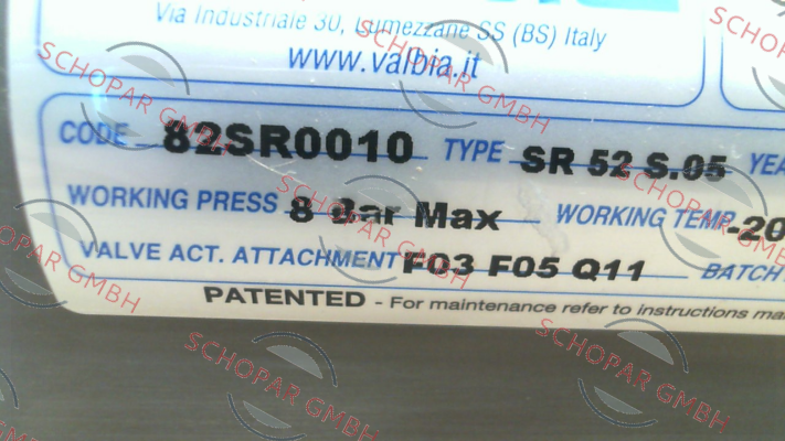 Valbia-82SR0010 / SR52 price