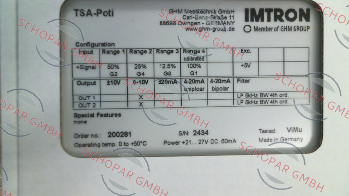 Imtron-200281 price