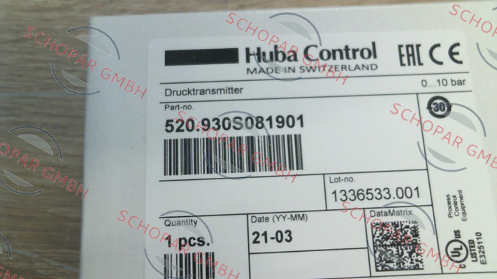 Huba Control-520.930S081901 price