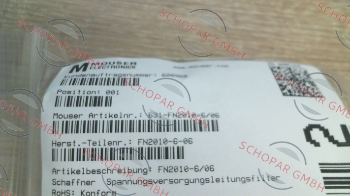 Schaffner-FN 2010-6-06 price