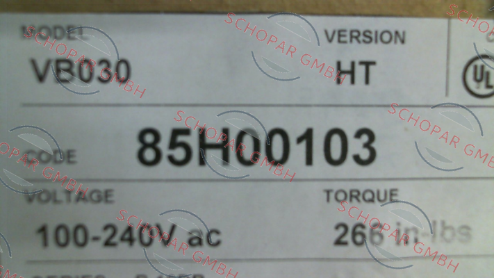 Valbia-85H00103 VB030 HT price