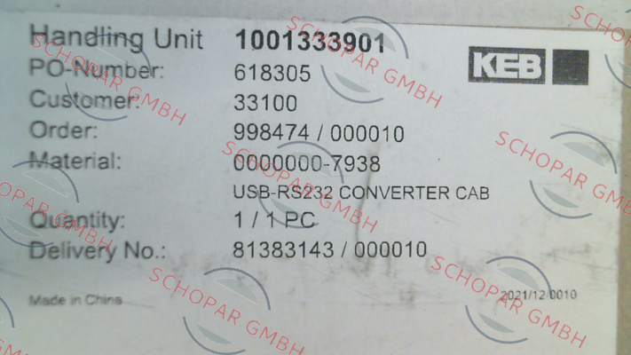 LAIPPLE KEB-0000000-7938 price