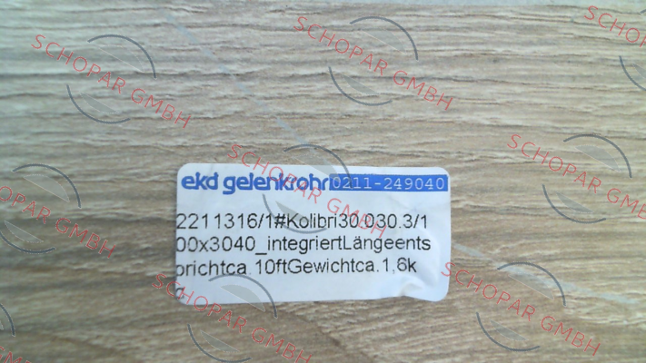 Ekd Gelenkrohr-30.030.3/100 x3040 price