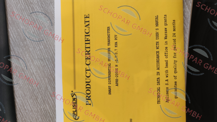 Aplisens-Test Certificate price