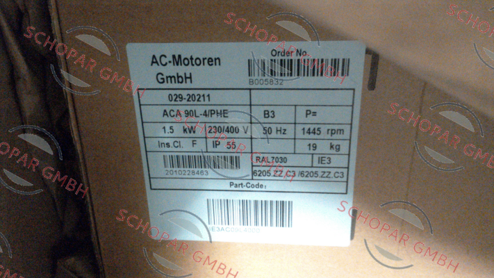 AC Motoren-IE3AC09L4000 price