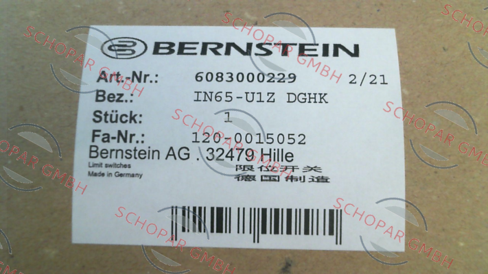 Bernstein-6083000229 \ IN65-U1Z DGHK price