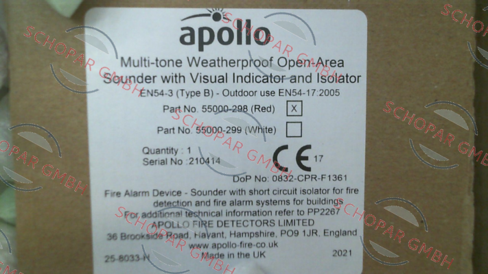 Apollo-55000-29 price