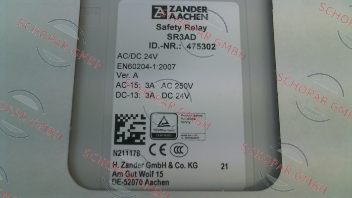 ZANDER AACHEN-475302 \ SR3AD AC/DC 24V price