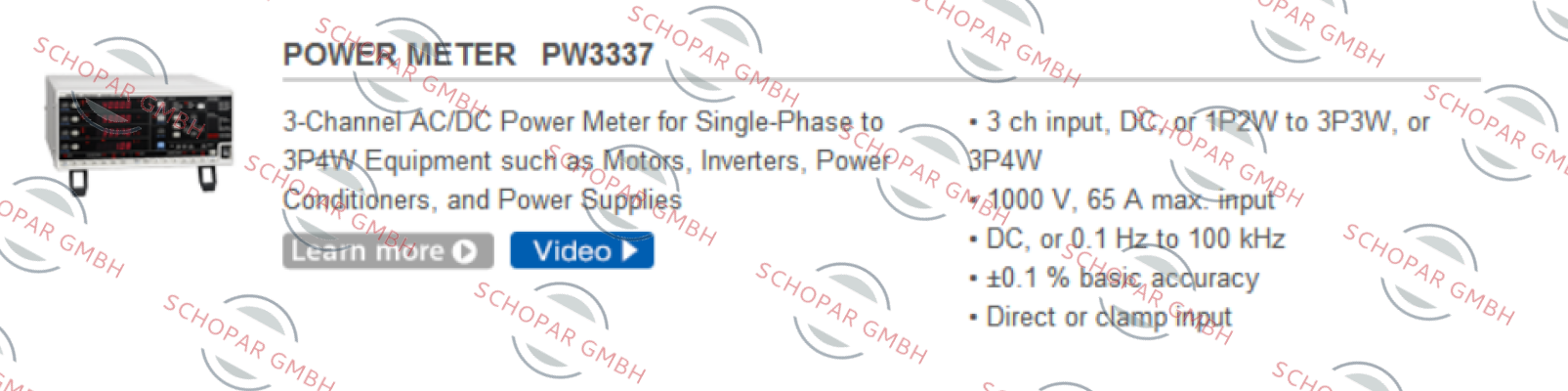Hioki-Hioki PW3337  price