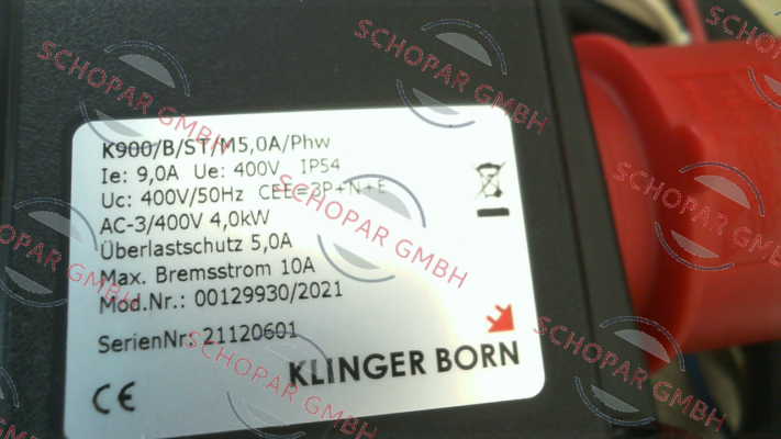 Klinger Born-K900/B/ST/M5,0A/PhW (0012.9930) price