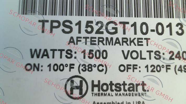 Hotstart-TPS152GT10-013 price