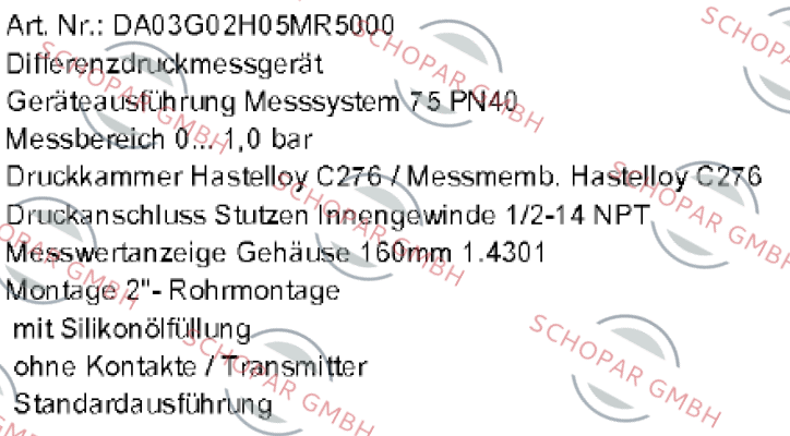 Fischer-DA03G02H05MR5000  price