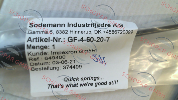 Sodemann-GF-4-60-20-T price