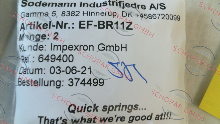 Sodemann-EF-BR11Z price