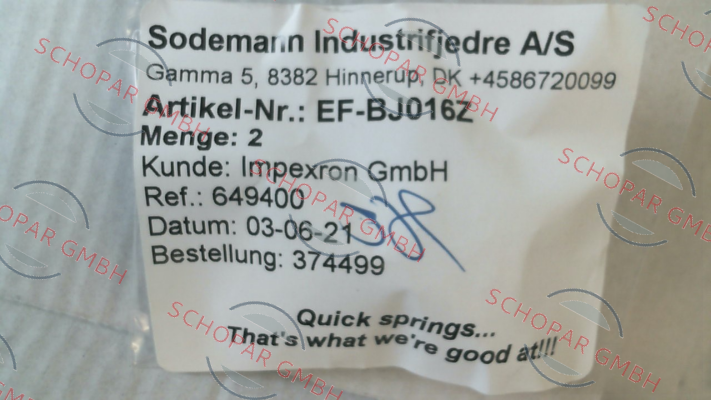 Sodemann-EF-BJ016Z price