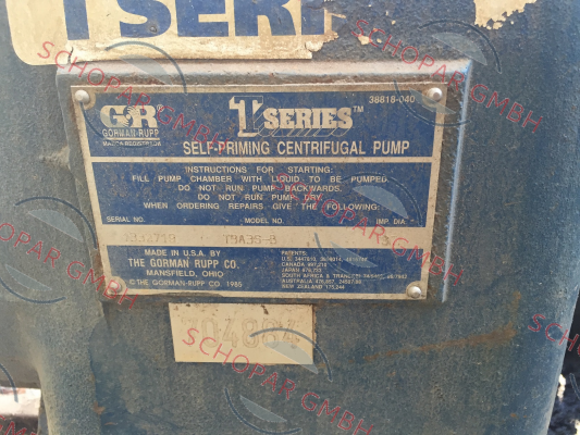 Gorman Rupp-SN: 1332719  price