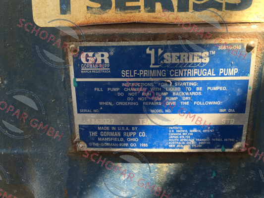 Gorman Rupp-SN: 1342027  price