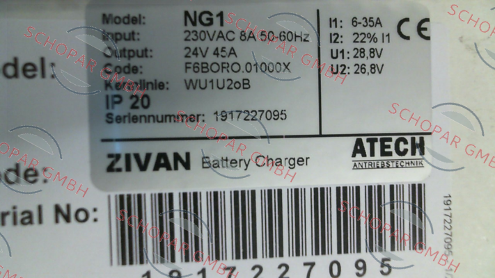 ZIVAN-F6BORO.01000X , type  NG1 230/24V 35 A price
