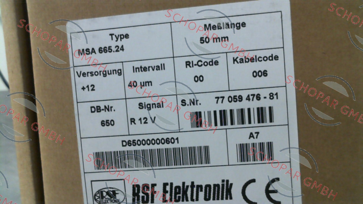 Rsf Elektronik-MSA 665.24 price