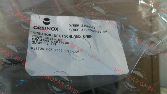 Orbinox-Plunger for pneumatic cylinder type C160 price