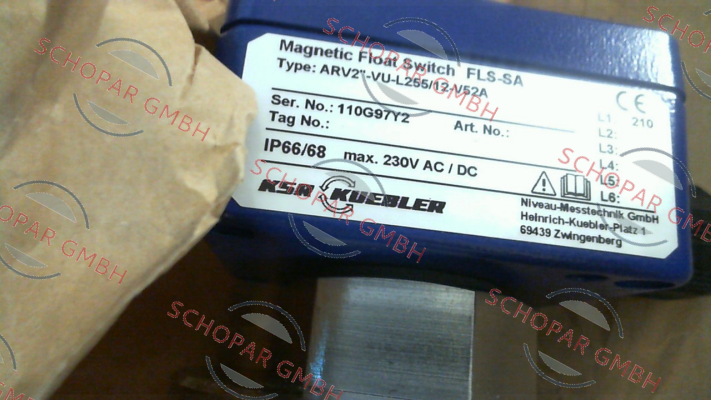 Ksr Kuebler-ARV2"-VU-L255/12-V52A price