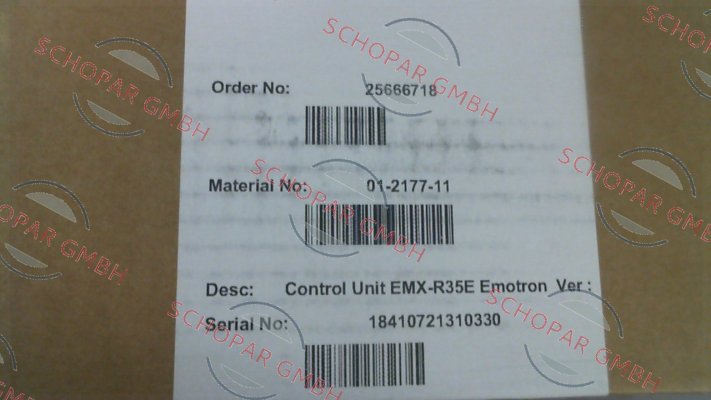 Emotron-Control Unit EMX-R35E (01-2177-11) price