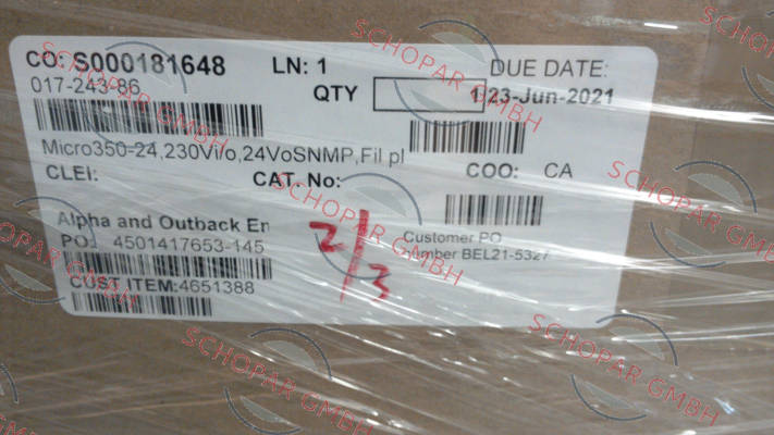 Alpha Technologies-Art. 017-243-86 price
