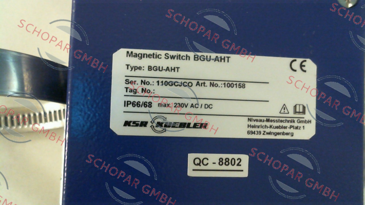 Ksr Kuebler-BGU-AHT price