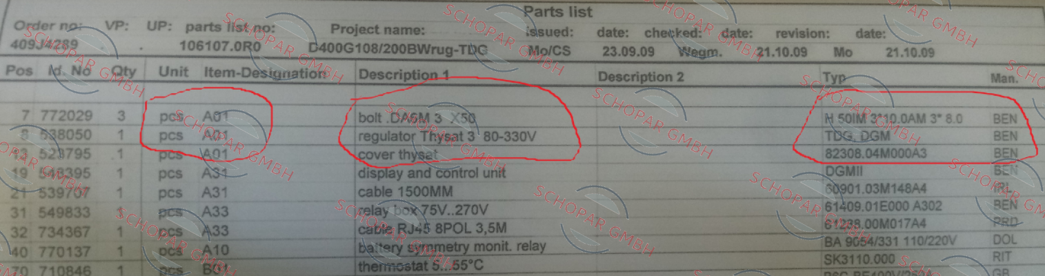 Benning-538050 obsolete,replaced by 10091560 price