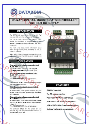 DATAKOM-DKG-173 price