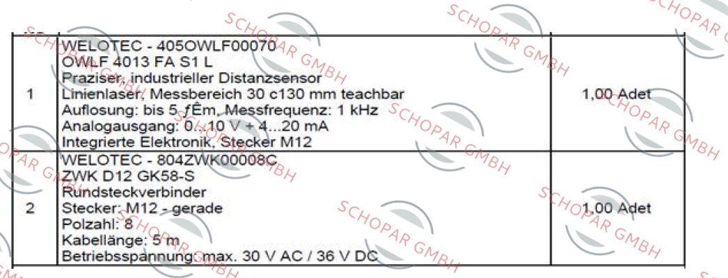 Welotec-OWLF 4013 FA S1 L price