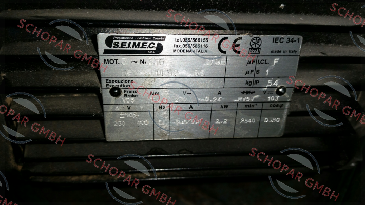 Seimec (Rossi)-HBV 90LA 2 230.400-50 B5 price