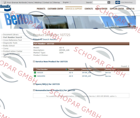 Bendix-065225 price